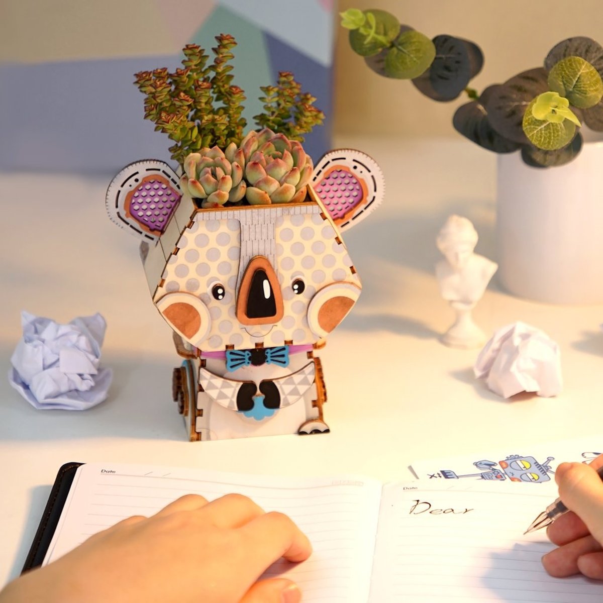 Robotime Koala FT732 - Houten Modelbouw - Bloempot - DIY