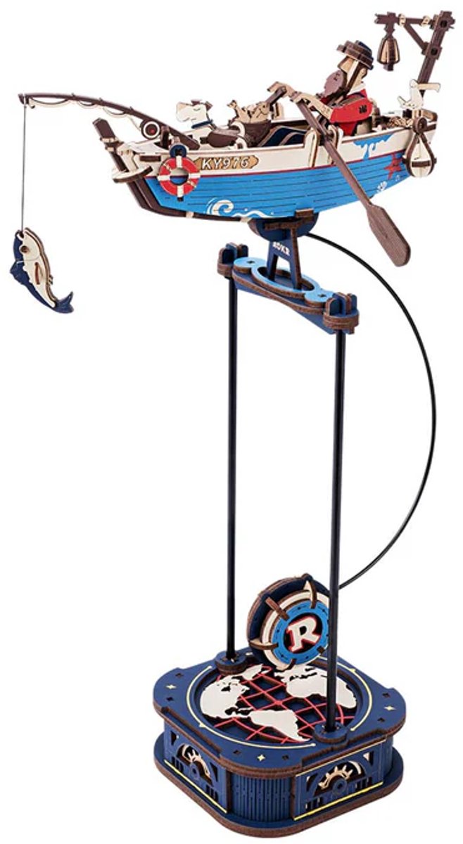 Robotime Ocean Fisher - ROKR Gravity Swing - MCD02 - ROKR - Bouwpakket - Knutselen - Miniatuur