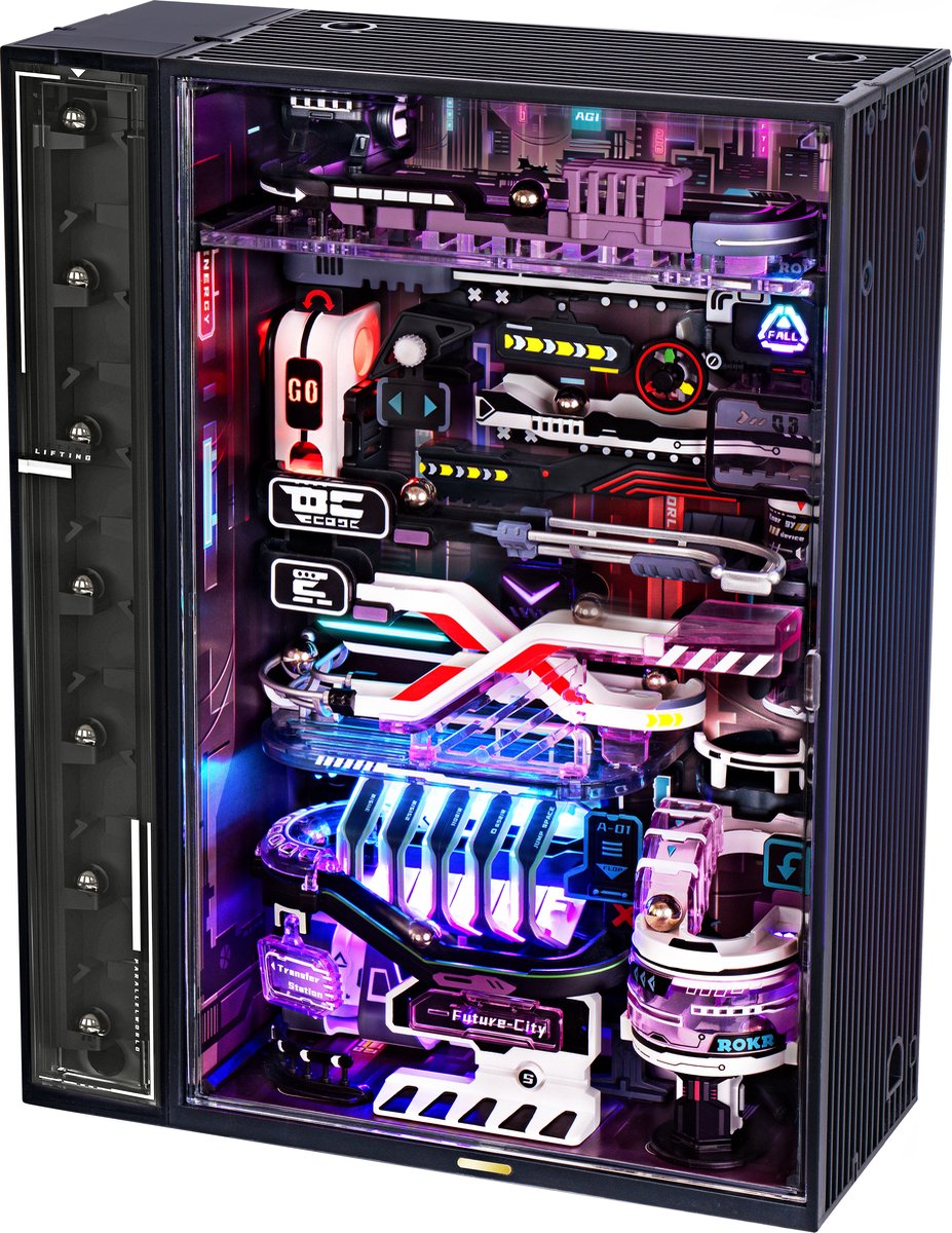 Robotime ROKR Marble Run The Future City - MR02S - Knikkerbaan - Bouwpakket - Hobby - Creatief - Modelbouw