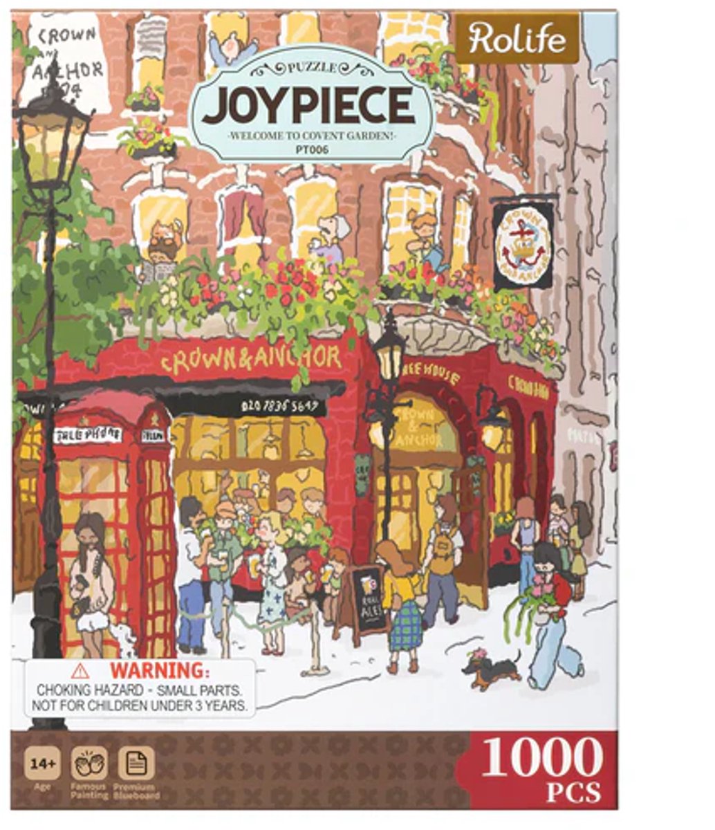 Robotime Rolife Welcome to Covent Garden 1000 Piece Jigsaw Puzzle PT006 - Puzzel - Legpuzzel - 1000 stukjes