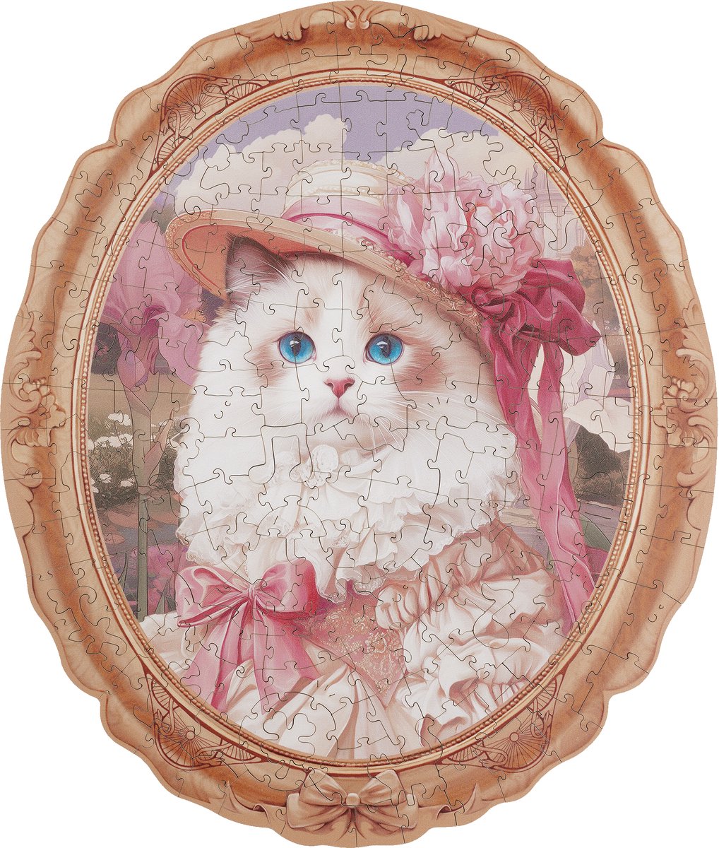 Robotime Springtime Kitty Portrait - Rowood Puzzle Paradise - TA005 - Legpuzzel - Rolife - Puzzel - Cadeautip