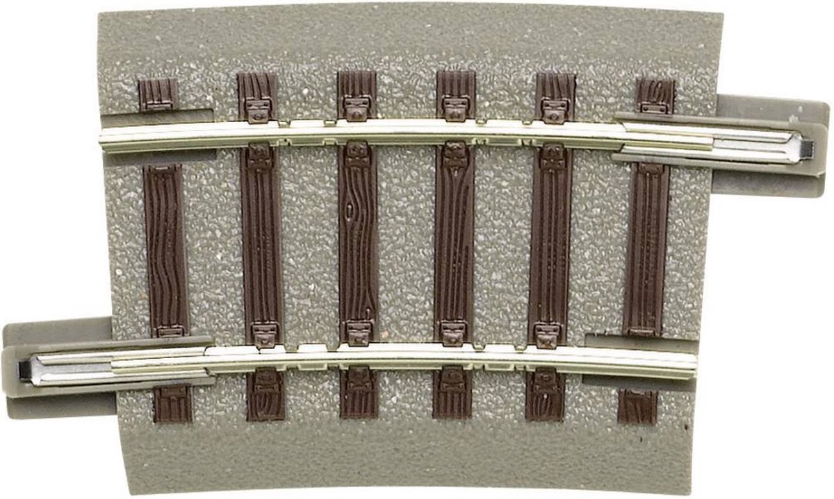 H0   GeoLine (met ballastbed) 61129 Gebogen rails R2 7.5 °