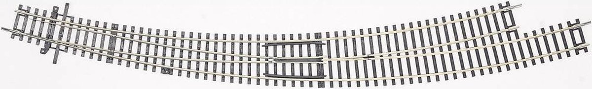 H0 Roco RocoLine (zonder ballastbed) 42476 Gebogen wissel, Links R9/R10, handbediening 30 °