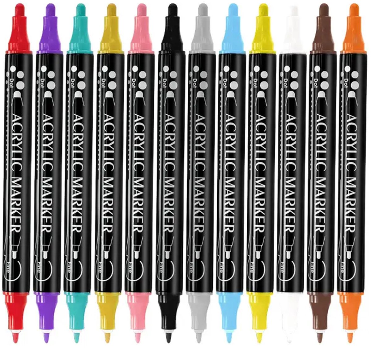 Roegaarden Acrylstiften - Verfstiften - Volwassenen en Kinderen - Acryl Marker - 36 stuks