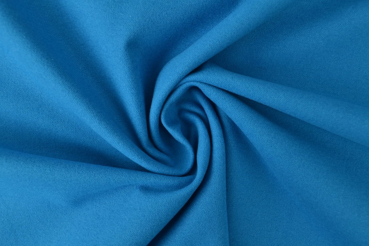 10 meter molton stof - Petrol - 100% katoen - Molton stof op rol