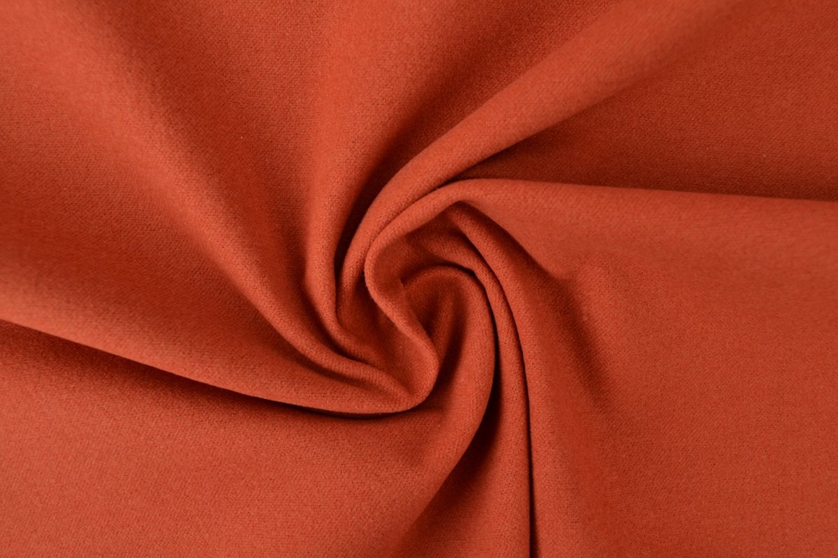 50 meter molton stof - Koper - 100% katoen - Molton stof op rol