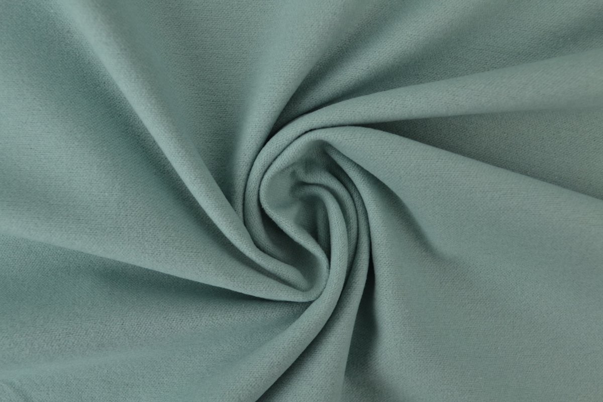 50 meter molton stof - Oud groen - 100% katoen - Molton stof op rol