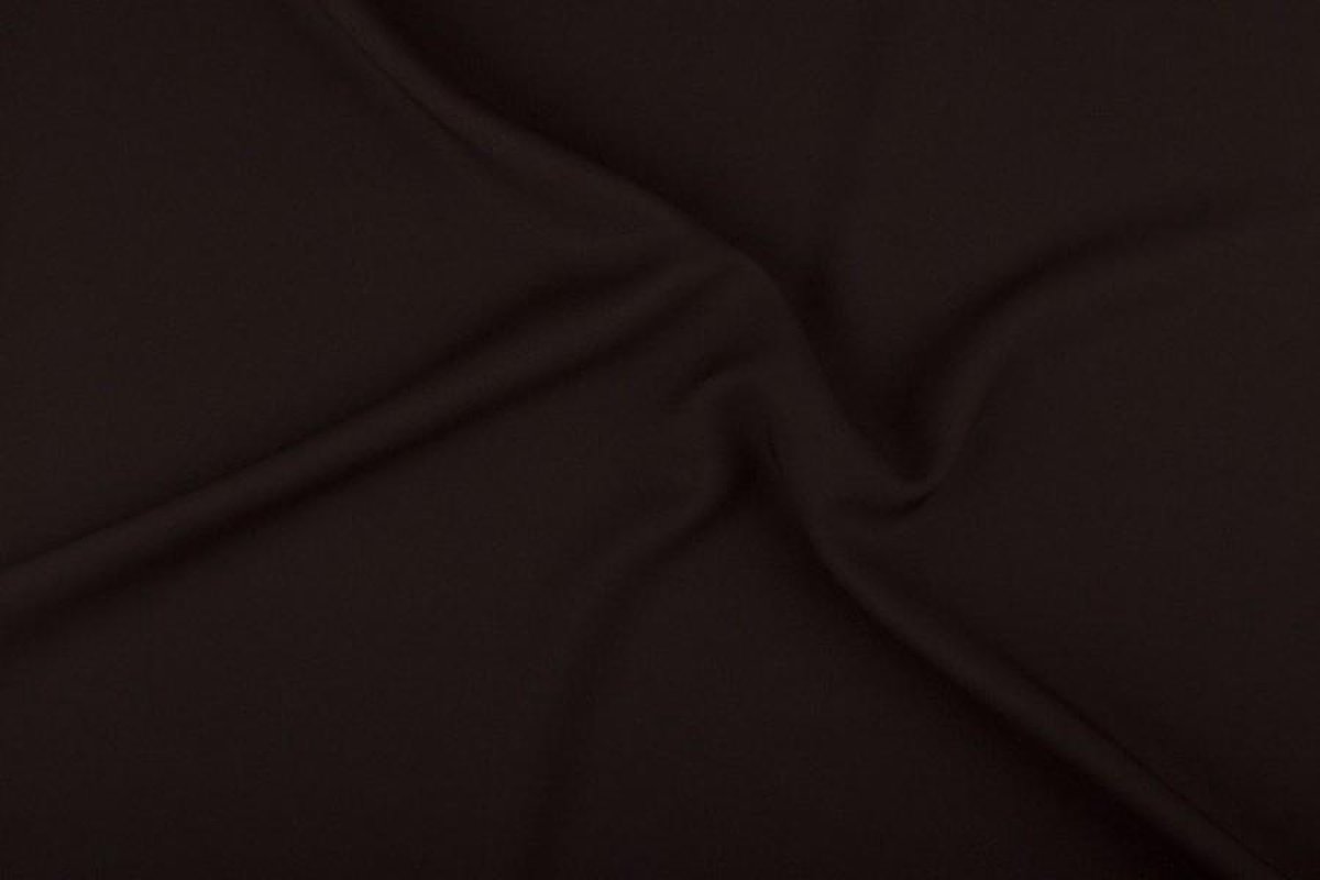 Texture/Polyester stof - Donkerbruin - 25 meter