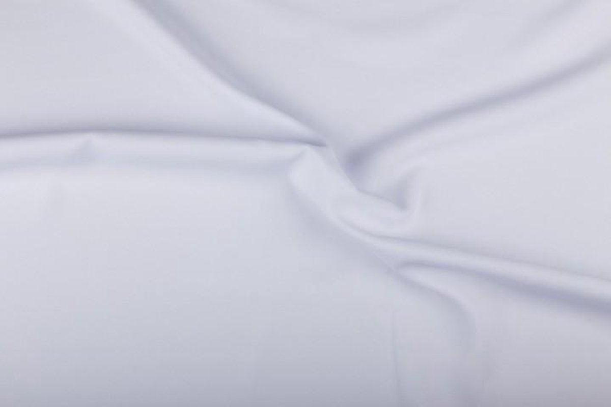 Texture/polyester stof - Wit - 25 meter