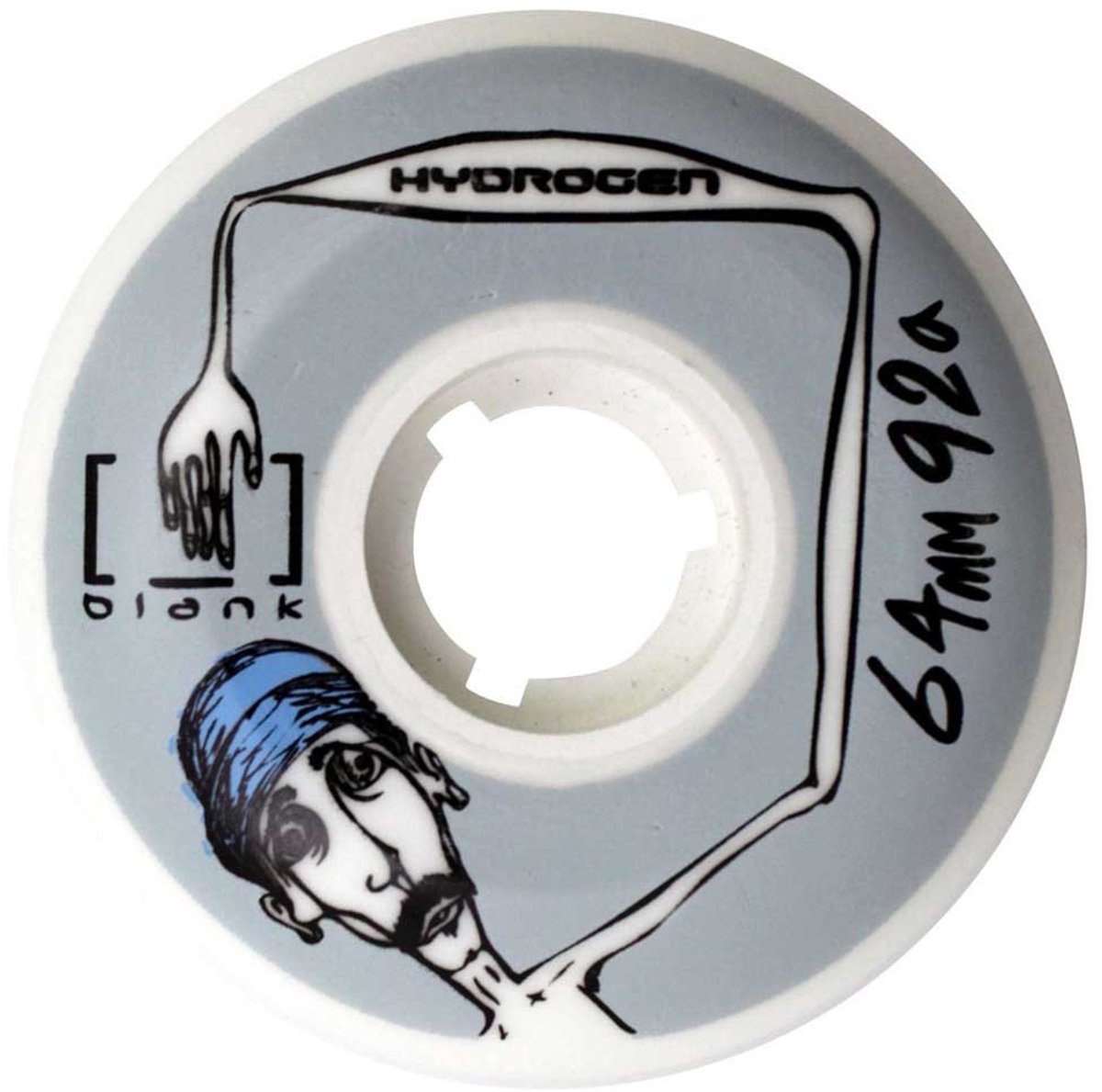 Rollerblade Hydrogen Blank Schaatswielen 4 Eenheden Transparant