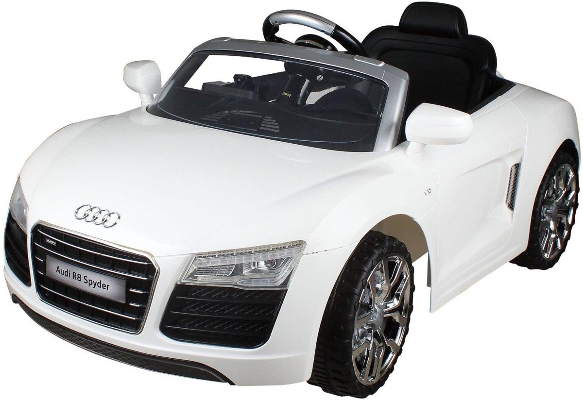 Rollplay Audi R8 Cabrio Accuvoertuig 6 Volt Wit