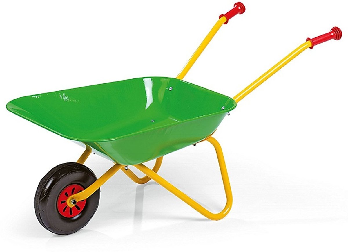 Kinderkruiwagen  , METALEN bak GROEN
