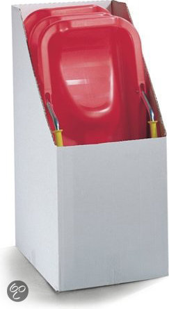 Kunststof slee met metalen handremmen