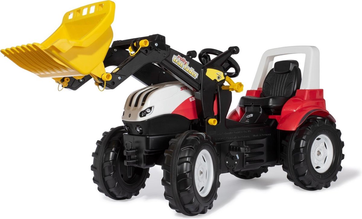 Rolly Toys Traptractor  Met Lader Steyr Rood/zwart 146 X 52,5 X 77