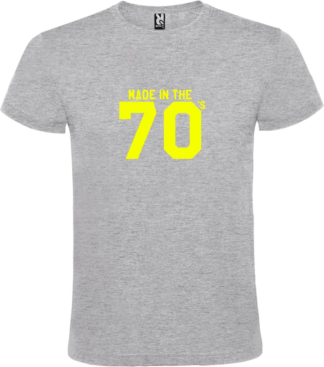 Grijs T shirt met print van 