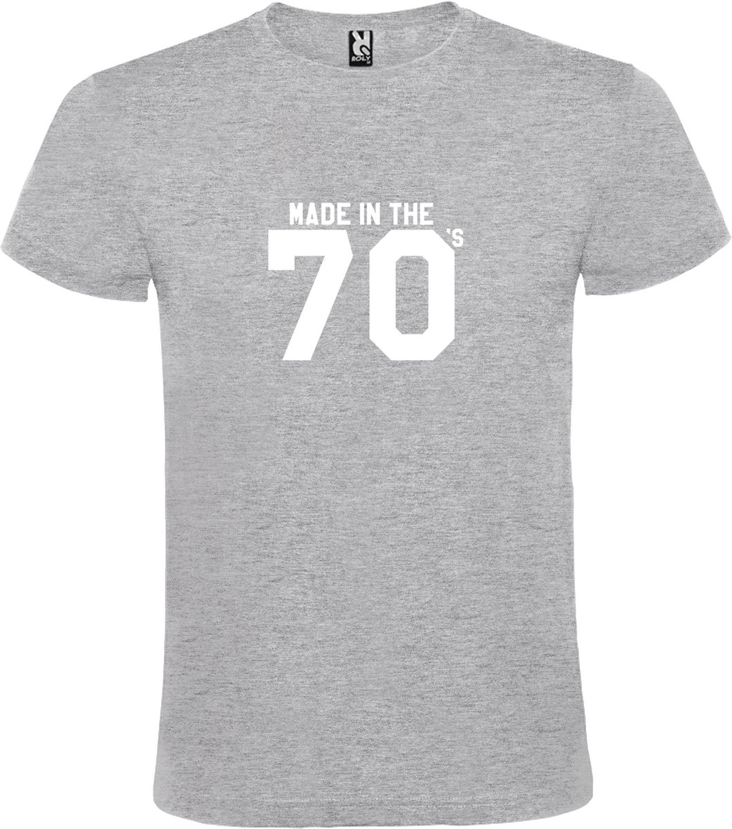 Grijs T shirt met print van 