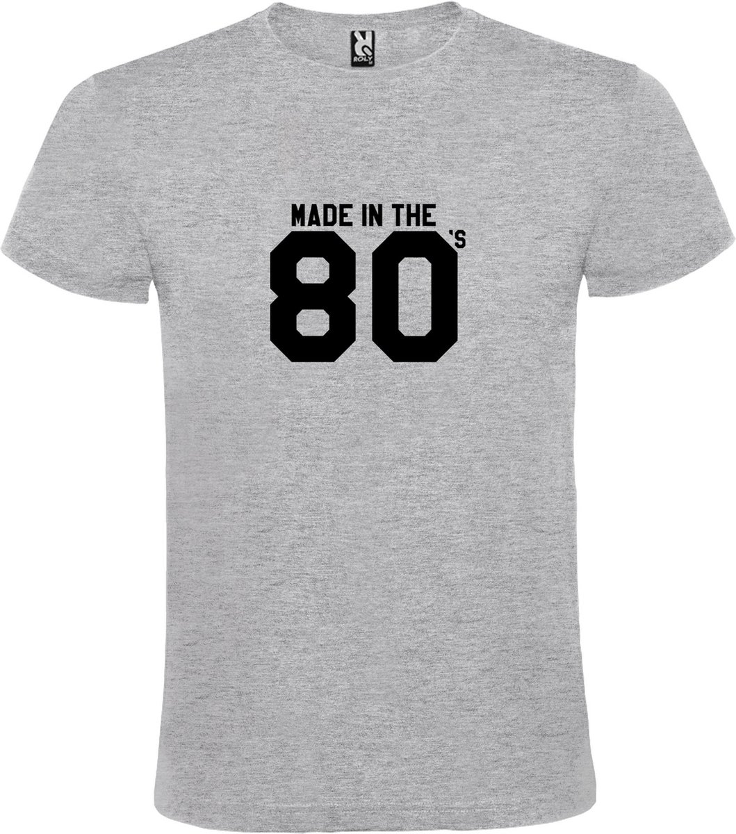 Grijs T shirt met print van 