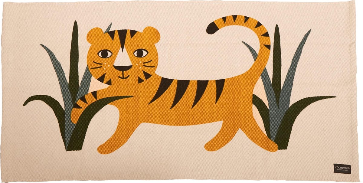 Roommate Geweven Vloerkleed Tiger Junior 70 X 140 Cm