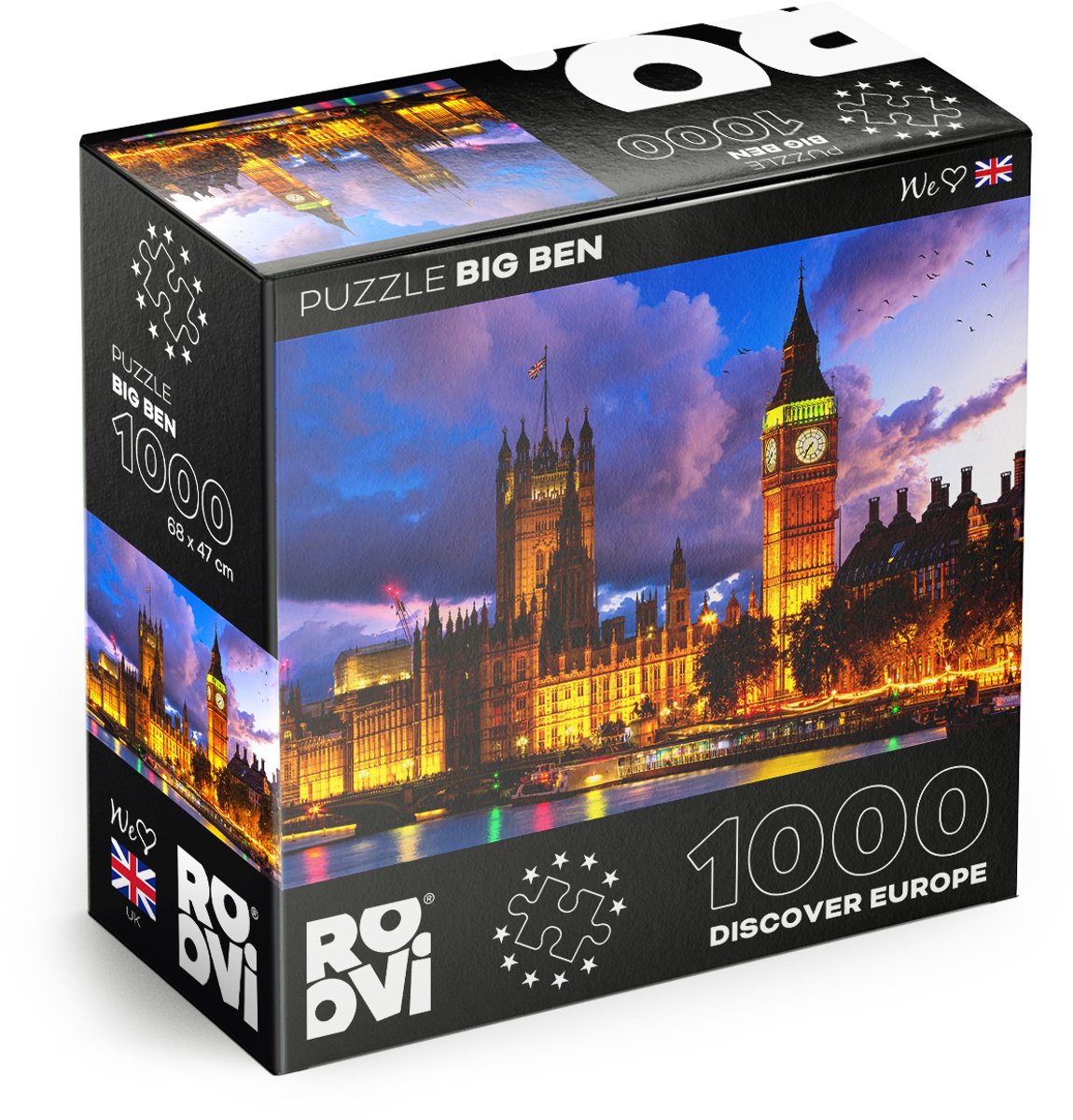 Roovi legpuzzel Big Ben Londen 1000 stukjes puzzelplezier.