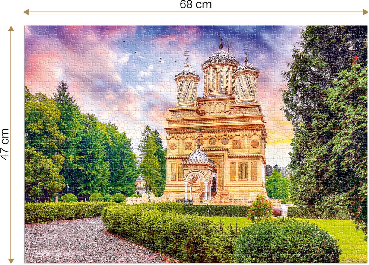 Roovi puzzel Curtea de Arges Monastery - 1000 stukjes legpuzzel.