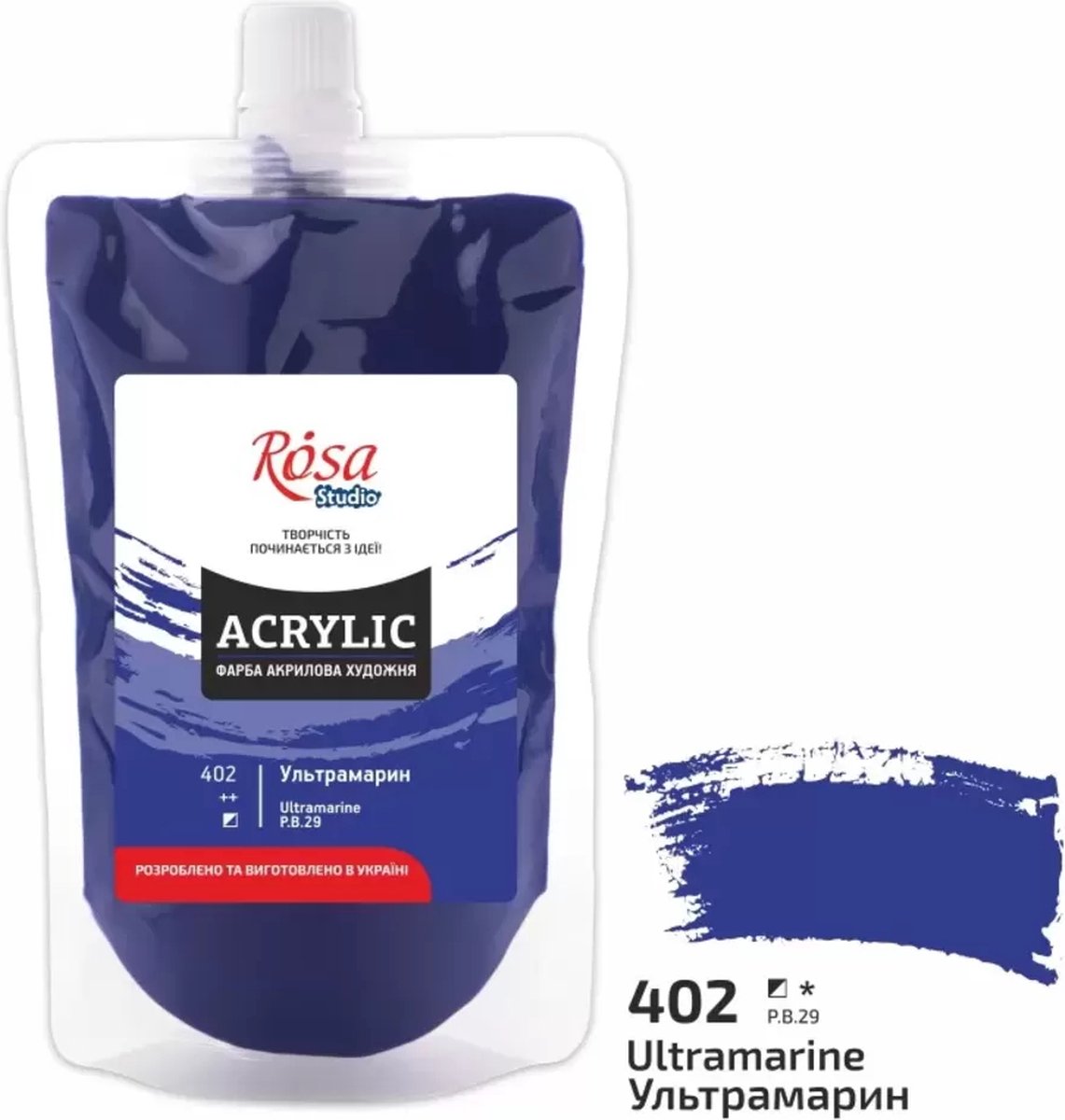 Rosa Studio - Acrylverf Soft Pack - 200 ml - 402 Ultramarine