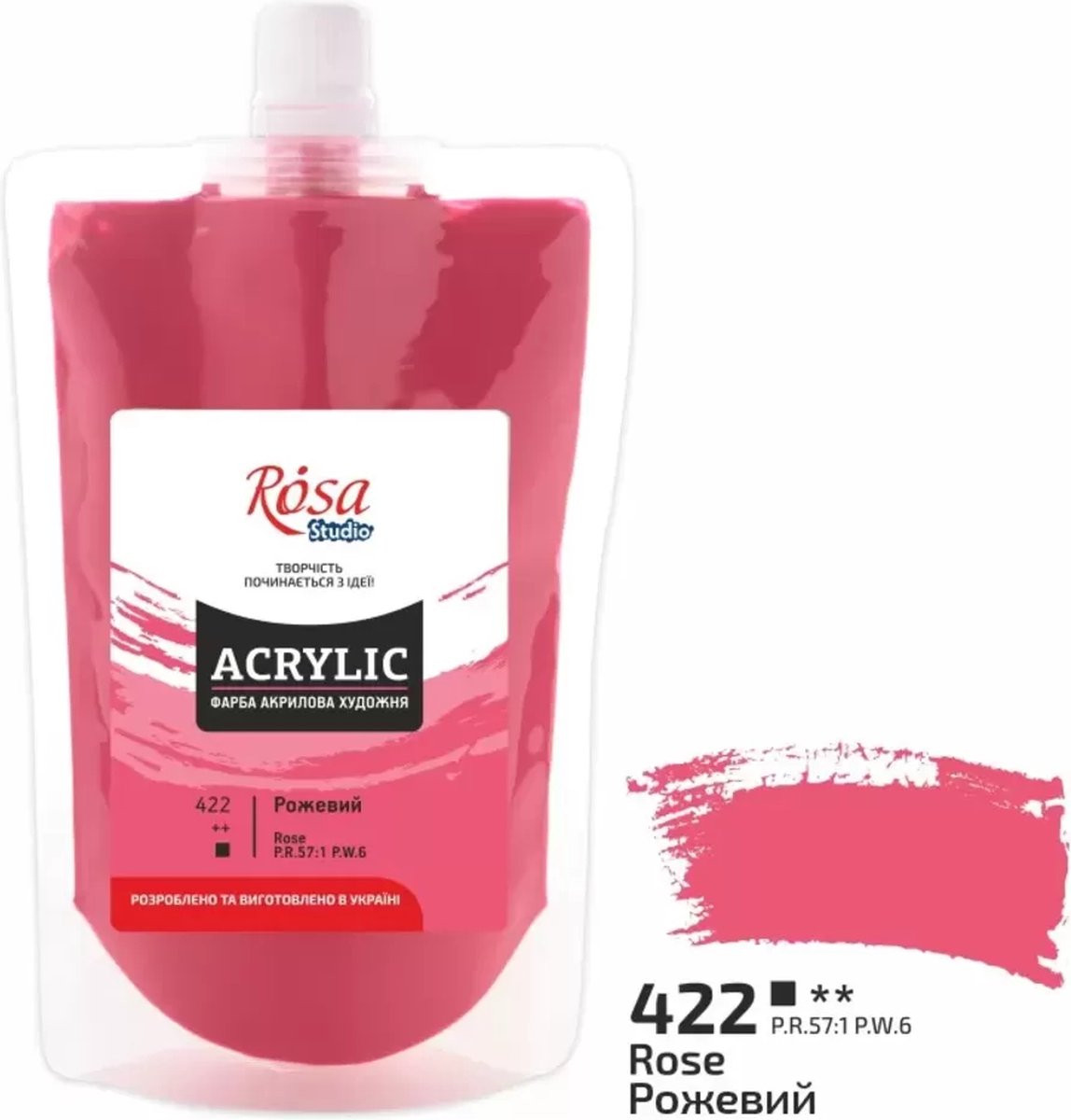 Rosa Studio - Acrylverf Soft Pack - 200 ml - 422 Rose
