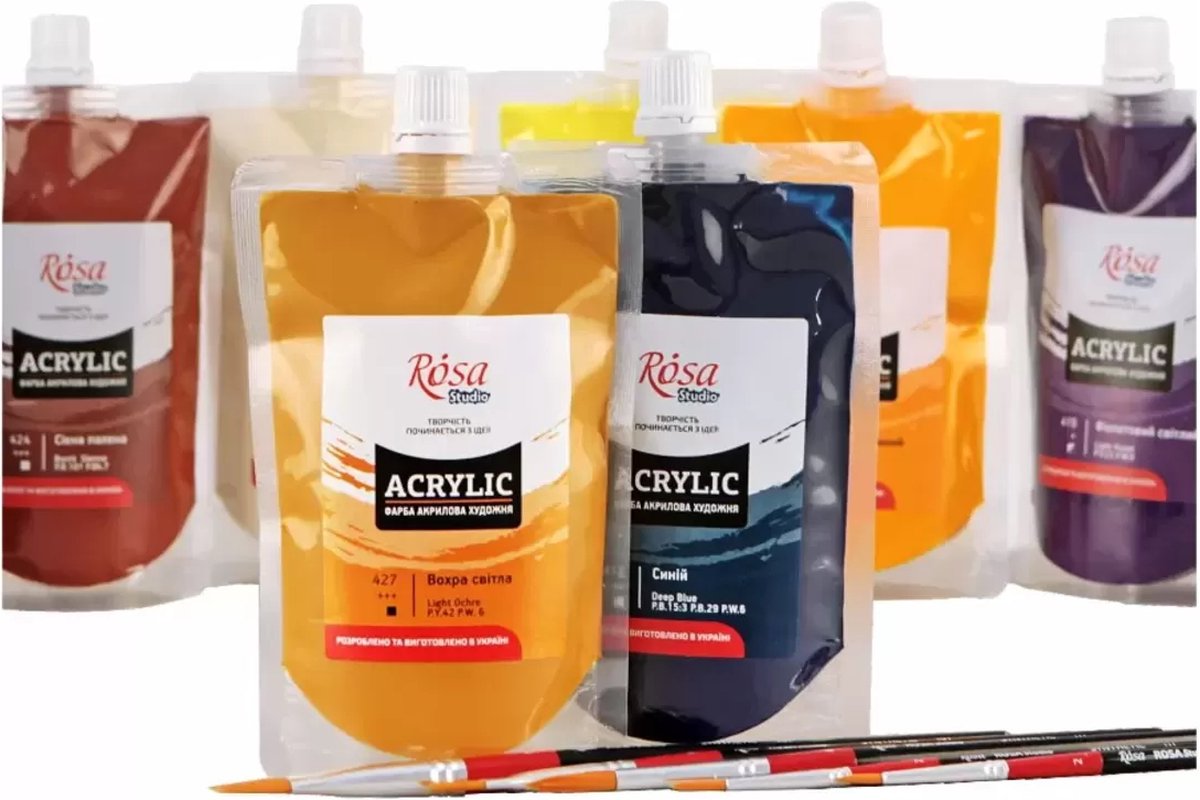 Rosa Studio - Acrylverf Soft Pack 200 ml - 410 Yellow Deep