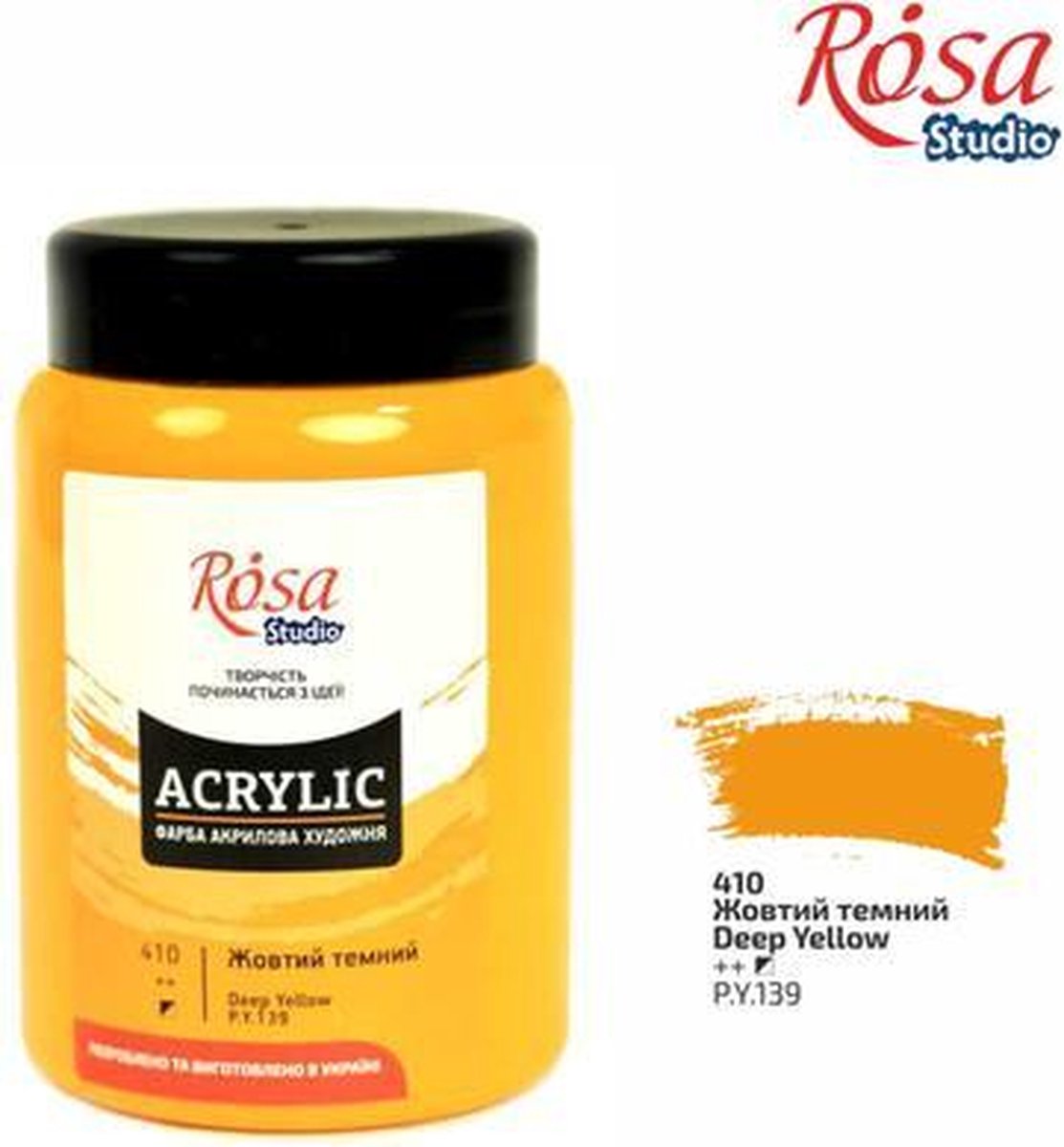 Rosa Studio Acrylverf 400 ml 410 Deep Yellow