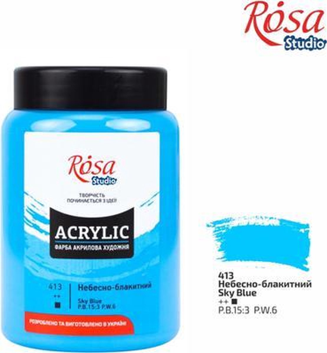Rosa Studio Acrylverf 400 ml 413 Sky Blue