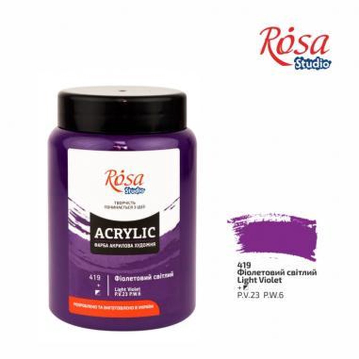 Rosa Studio Acrylverf 400 ml 419 Light Violet