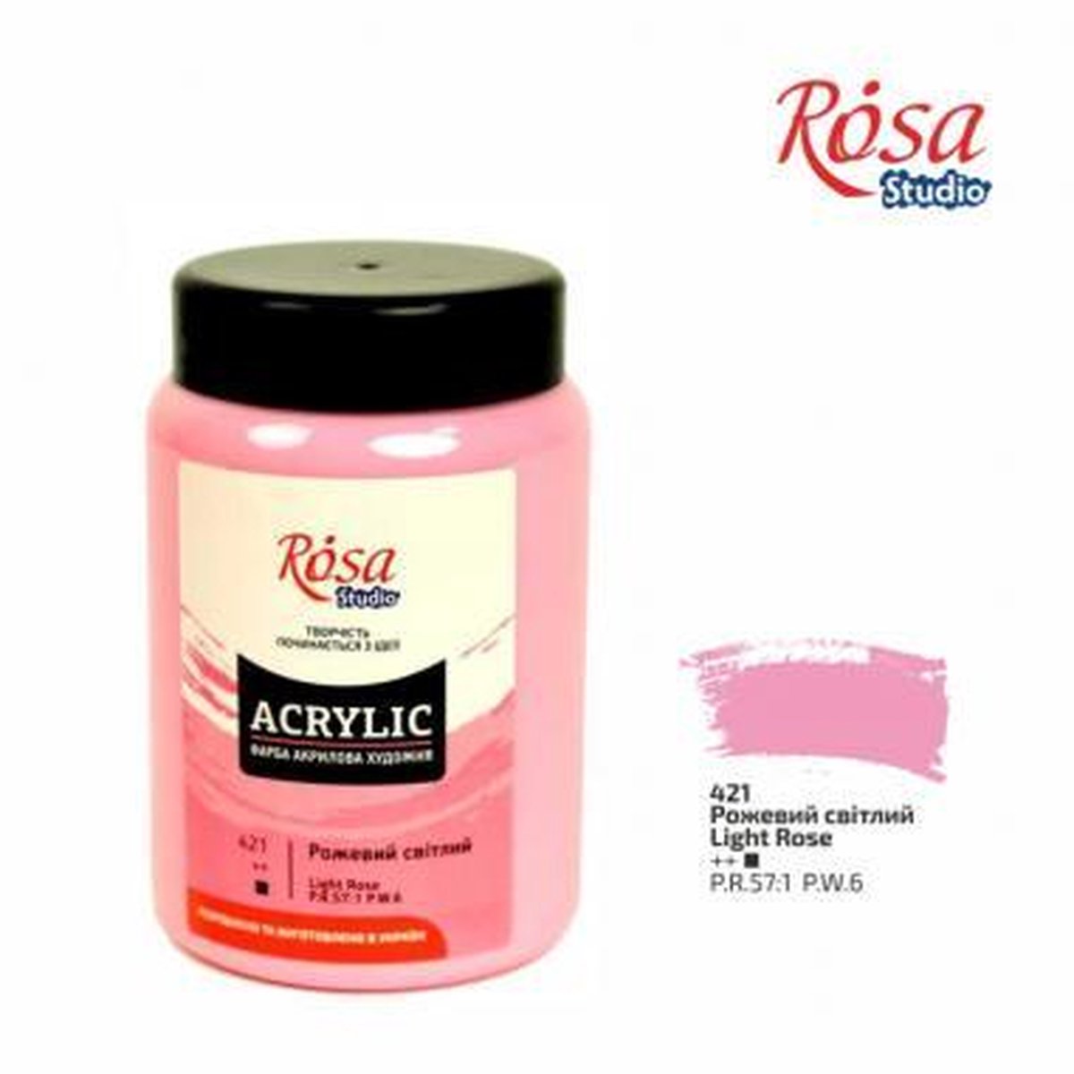 Rosa Studio Acrylverf 400 ml 421 Light Rose