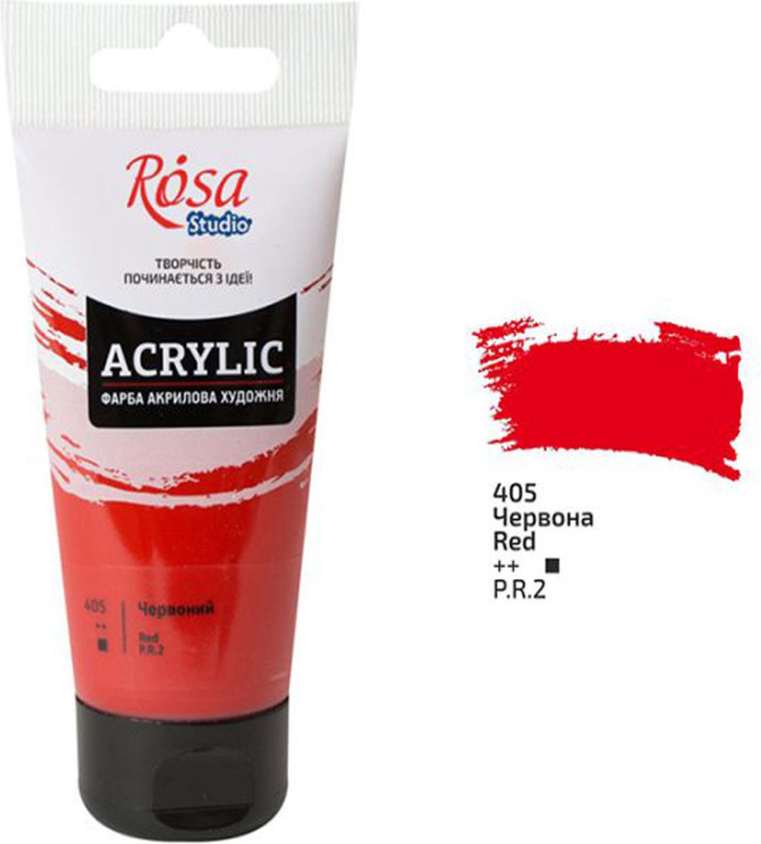 Rosa Studio Rosa Studio Acrylverf 75 ml 405 Red.