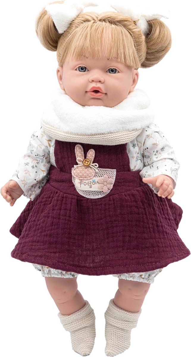 RosaToys Babypop Daniela Blond Bordeaux 40 cm