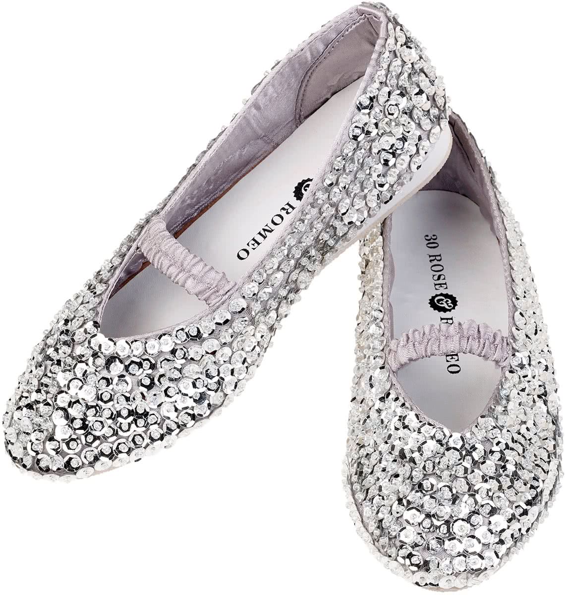 Schoenen Lily, zilver pailletten, mt 31 (1 paar)