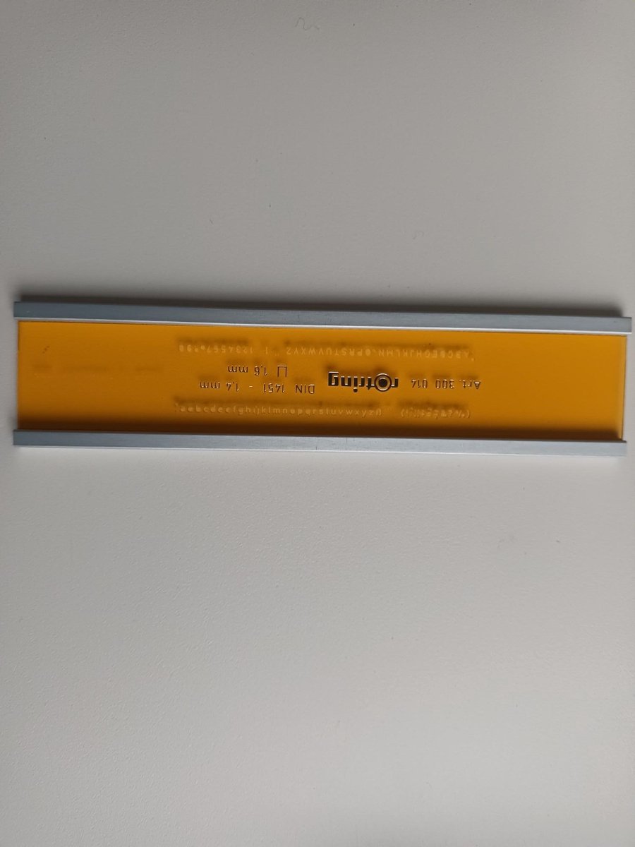 SJABLOON ROTRING 1.4MM 1.6MM 300014G DIN1451