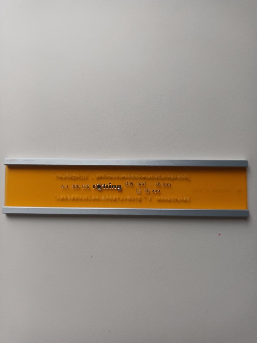 SJABLOON ROTRING 1.6MM 300016G DIN1451