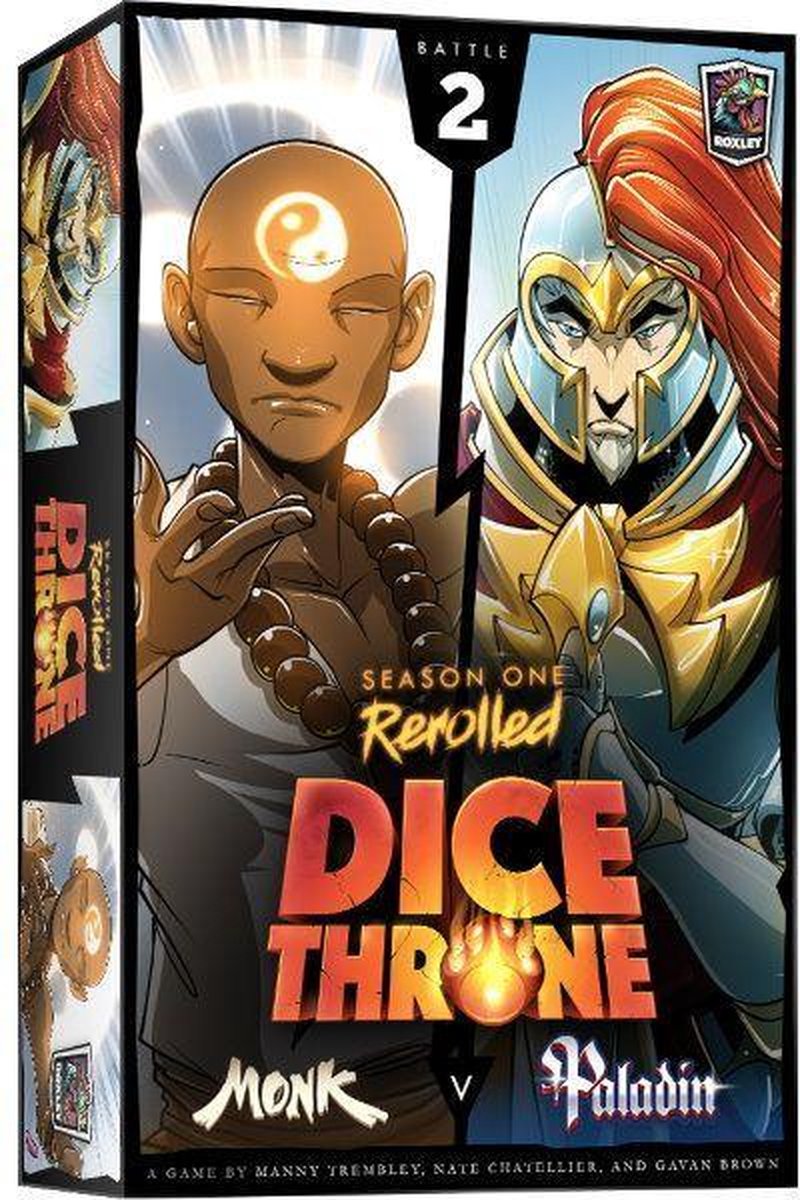Dice Throne Season 1 Rerolled Monk vs Paladin (Box 2)
