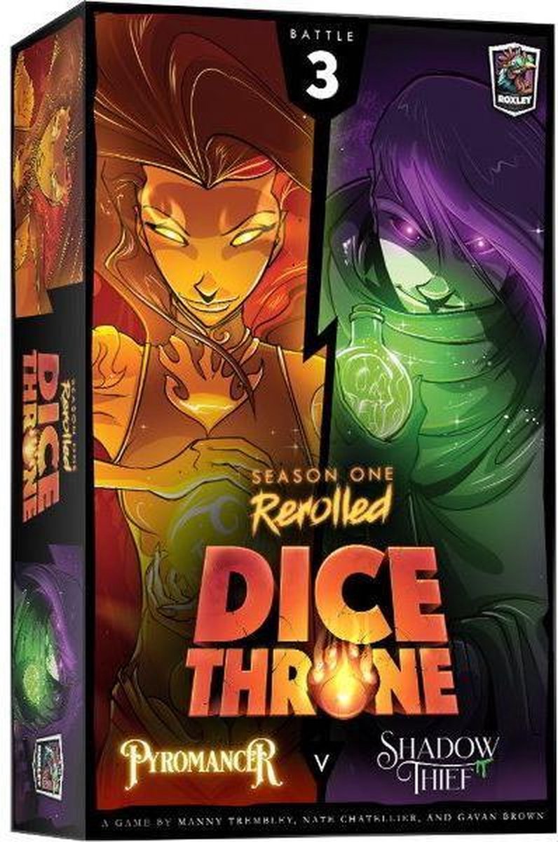 Dice Throne Season 1 Rerolled Pyromancer vs Shadow Thief (Box 3)