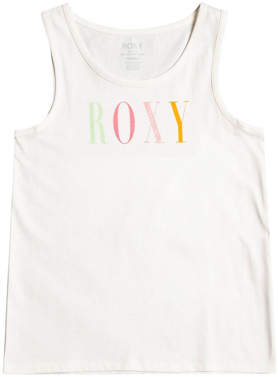 Roxy There Is Life A Mouwloos T-shirt Wit 10 Years Meisjes