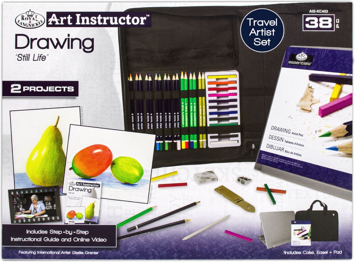 Royal Langnickel - Tekenset Art Instructor Small Clearview Set - AIS-DRW3104