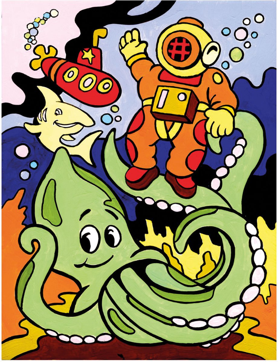 Schilderen op nummer My First 222mm x 298mm - Duiken