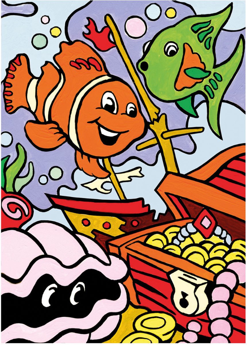 Schilderen op nummer My First 222mm x 298mm - Onderwaterscha