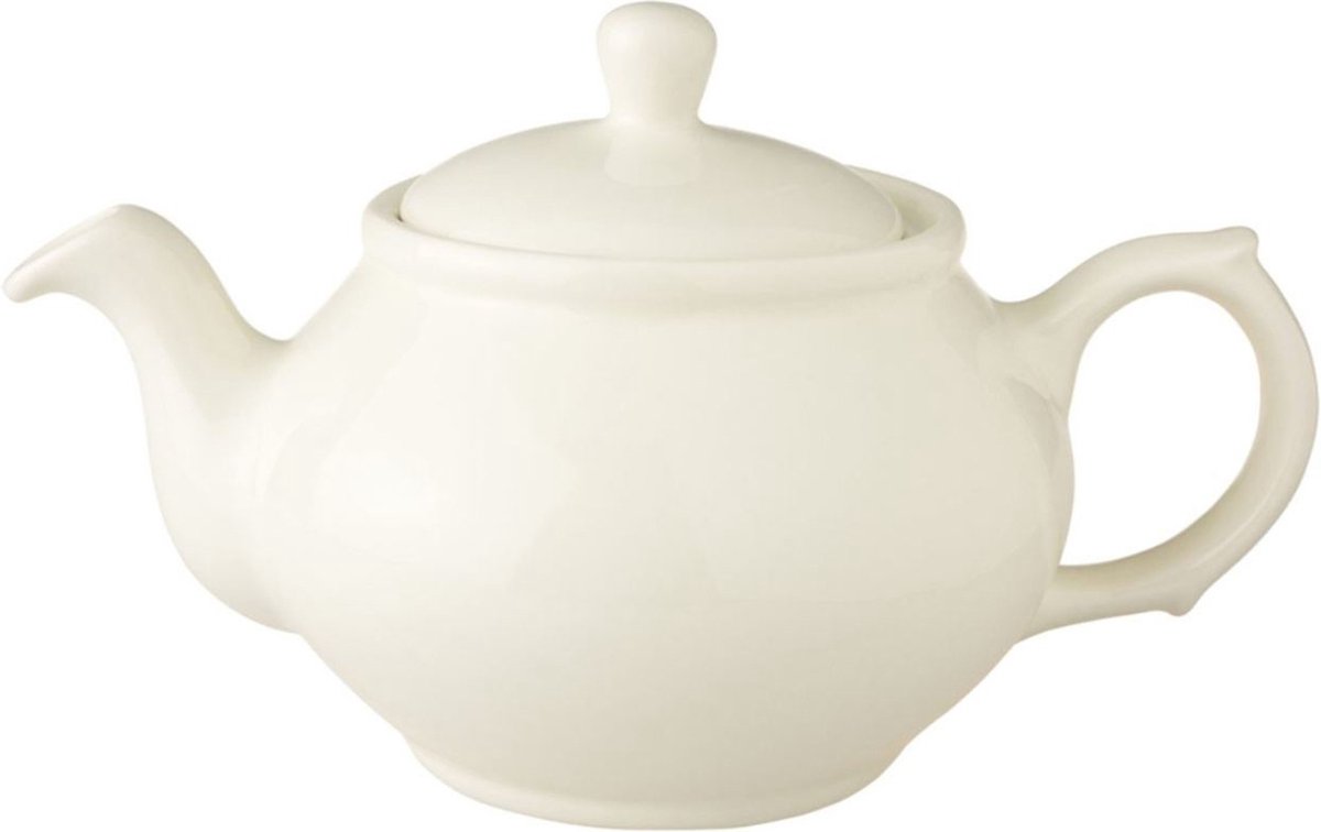 Royal Boch theepot keramiek Kitchen 1,2L crème klassiek servies.