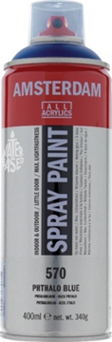 Amsterdam acrylspray 400 ml 570 phtaloblauw