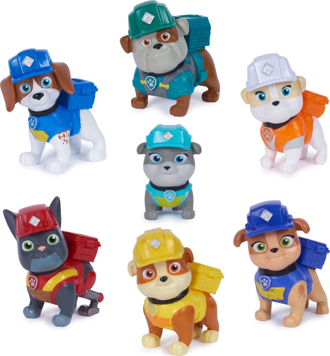Rubble & Crew - Cadeauset met 7 speelfiguren - PAW Patrol speelgoed