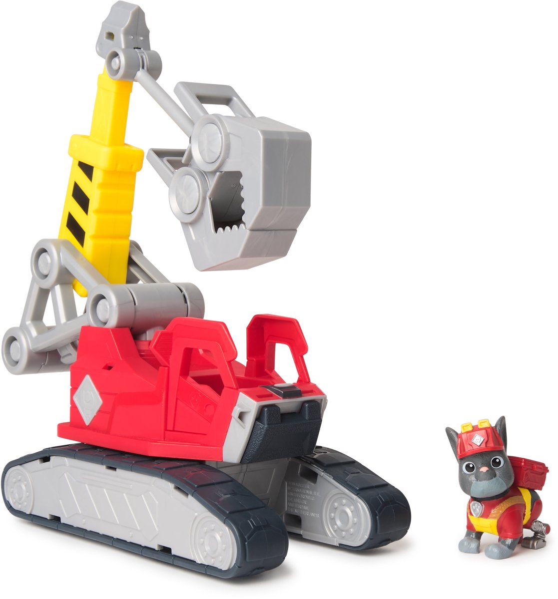 Rubble & Crew Chargers megagrijpkraan, speelgoedtruck met Charger-figuur en 2 afneembare stuks gereedschap, PAW Patrol-speelgoed