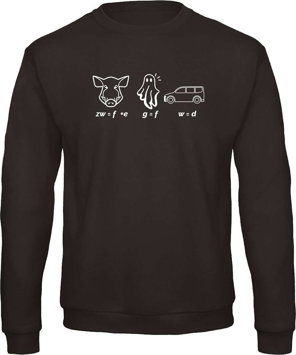 Foute kersttrui zwart Fijne feestdagen XXL