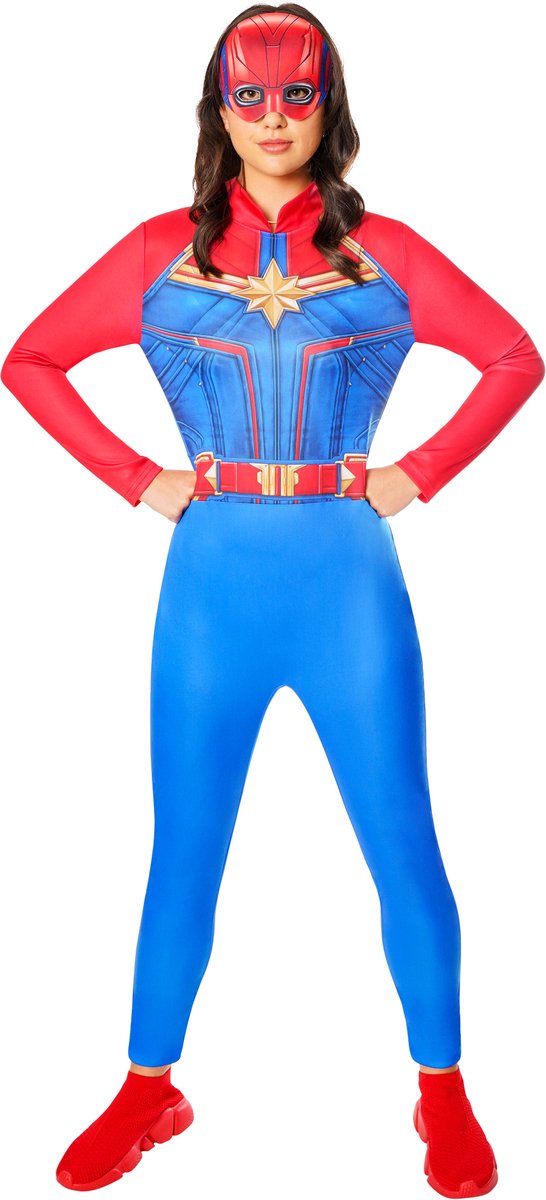 Captain Marvel Volwassenenkostuum -   - Maat M
