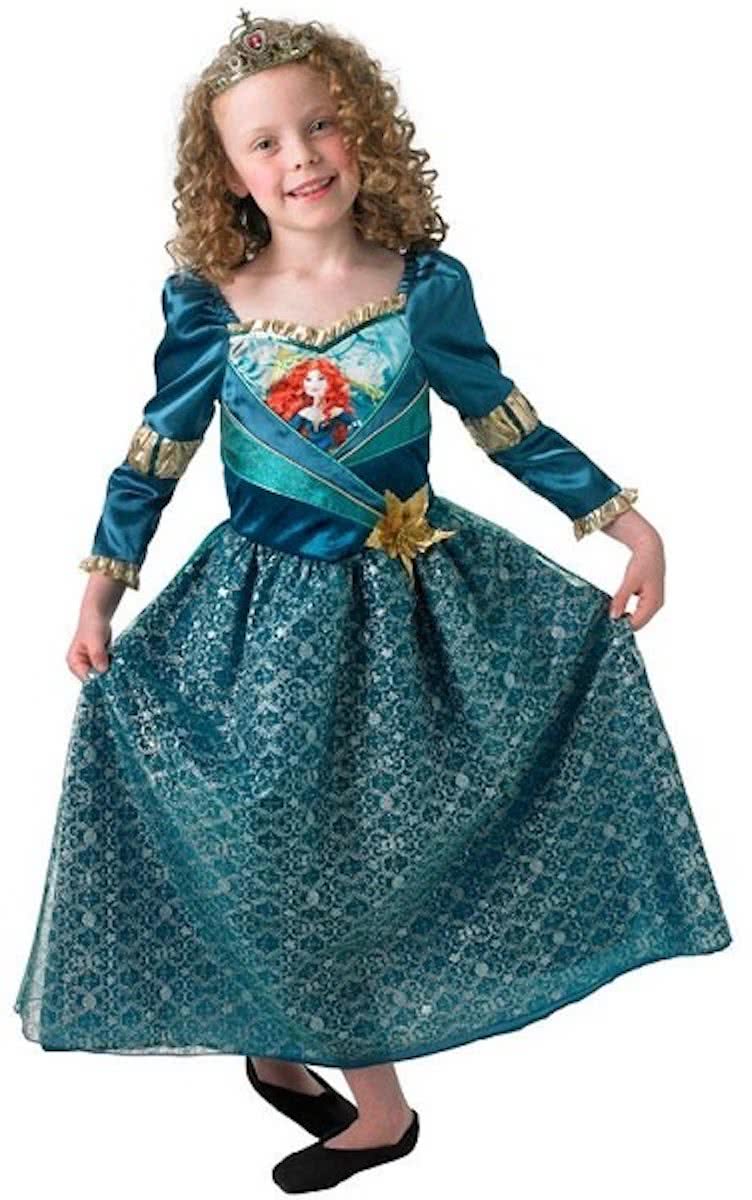 Disney Prinsessenjurk Merida Brave Shimmer - Kostuum Kind - Maat 98/104