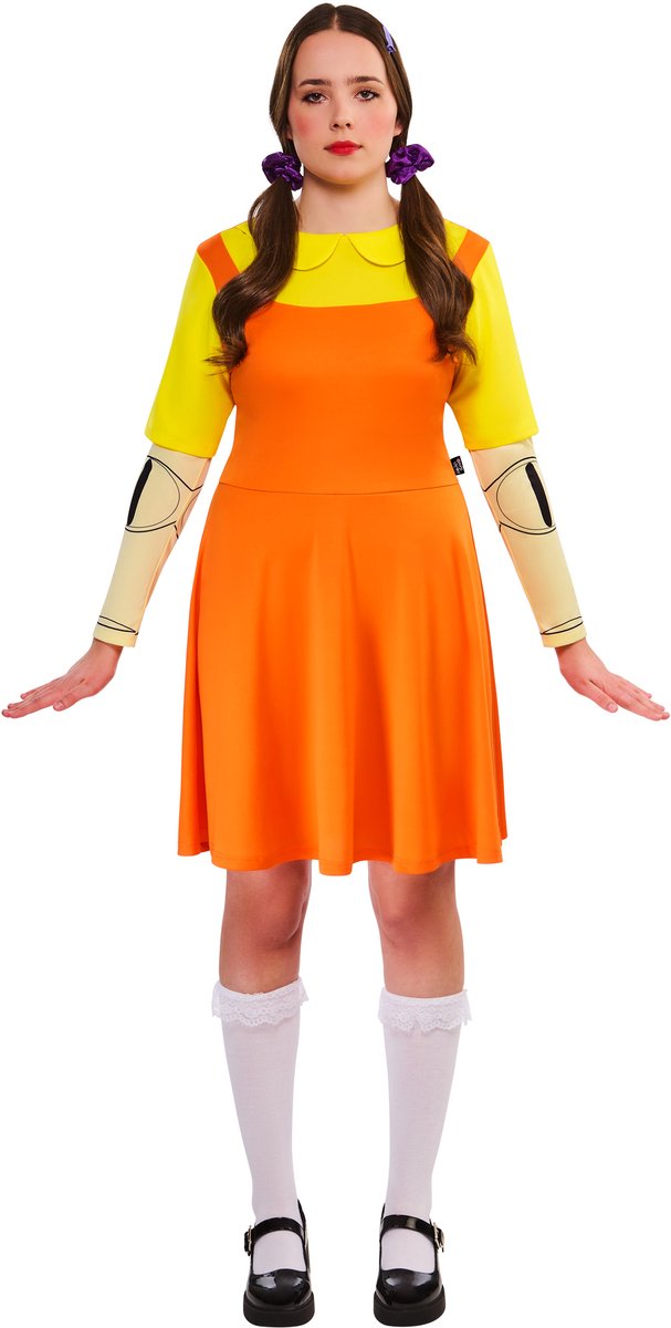 Girl Doll Volwassenenkostuum -   - Maat M